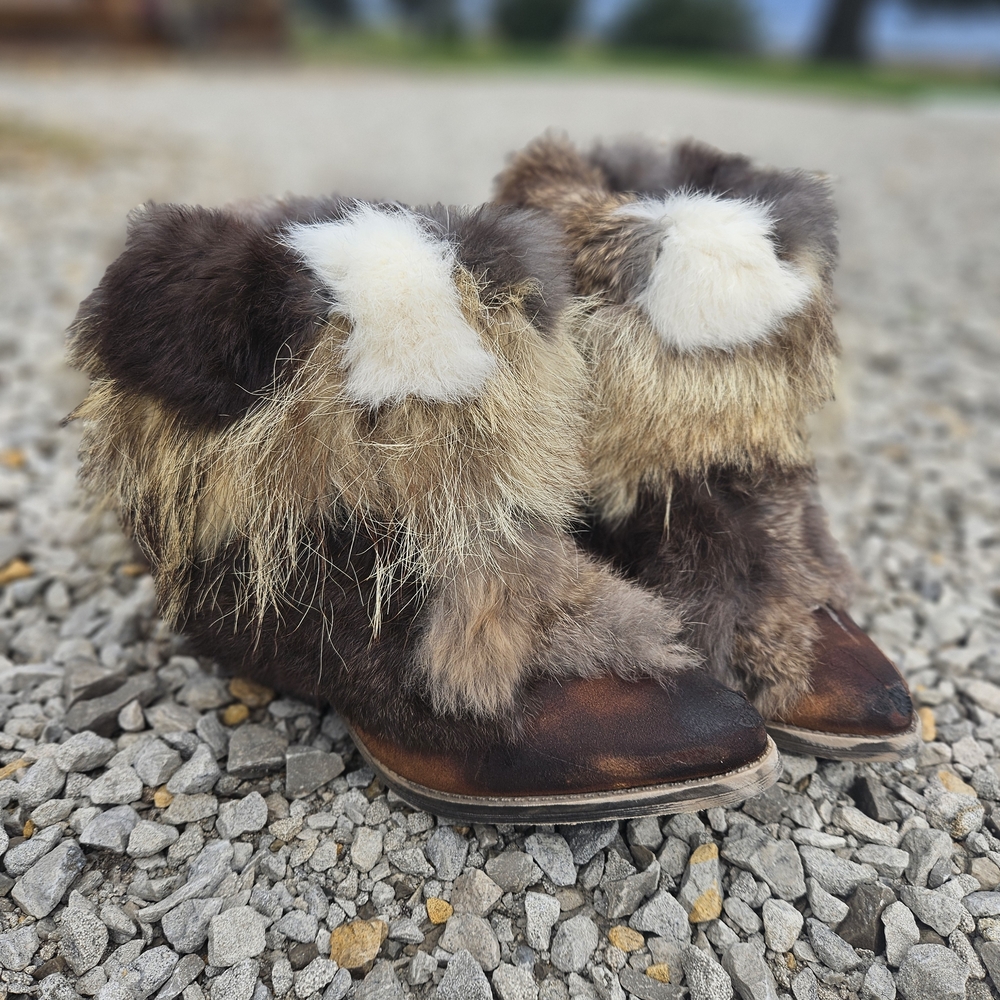 Real Fur Cowbow Boots - Picture 3 of 6